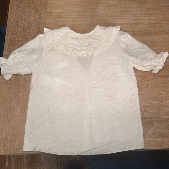 Hand sewn Peter Pan collar top - Picture 3 of 4